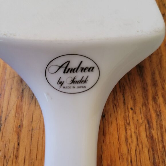 Vintage Andrea By Sadek Floral Porcelain Cake Server Made In Japan Staging Kitch - Picture 5 of 7